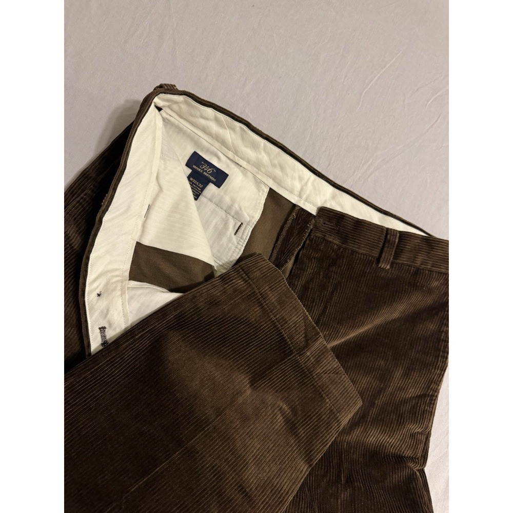 Brooks Brothers Pants Mens 32 Brown Corduroy Straight Chino 346 Casual Academia